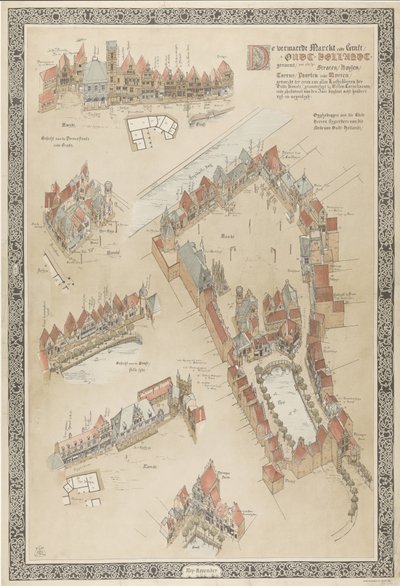 Map of Old Holland, 1895 by Willem Corneliszoon
