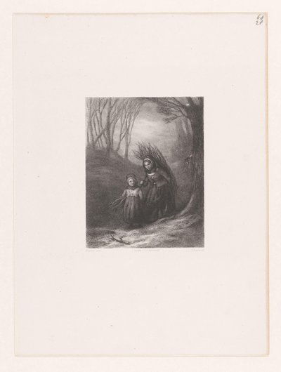 Two Female Wood Gatherers by Willem Frederik Roorda
