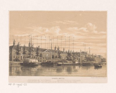 Nursing Home on the Binnen Amstel in Amsterdam by Willem Hekking jr.