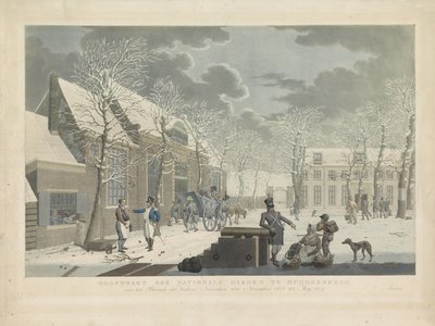 Main Guard of the National Guard in Muiderberg, 1813-1814 by Willem Hendrik Hoogkamer (attributed to)