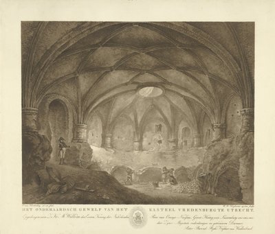 Vault of Vredenburg Castle by Willem Hendrik Hoogkamer