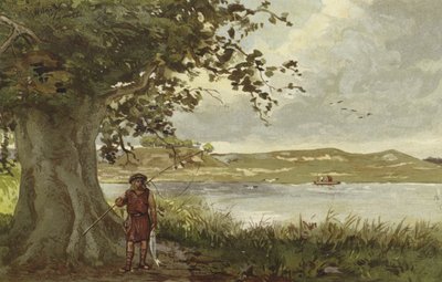 View of the Hunenschans by the Uddelermeer, Gelderland, Netherlands by Willem II Steelink