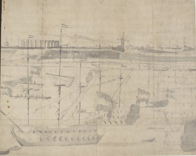 The Dutch Fleet at Copenhagen Road 1658 by Willem I van de Velde