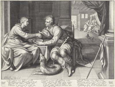 Esau Sells His Birthright to Jacob by Willem Isaacsz. van Swanenburg