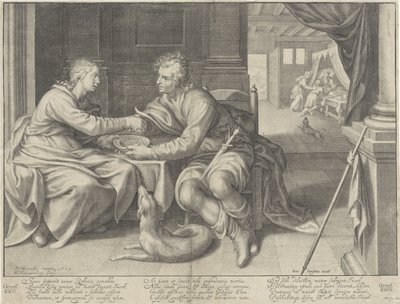 Esau Sells His Birthright to Jacob by Willem Isaacsz. van Swanenburg