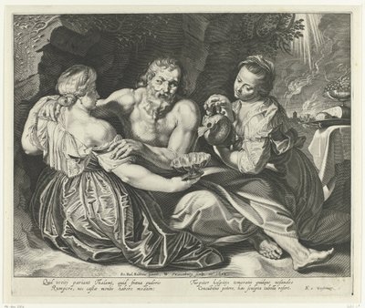 Lot Made Drunk by His Daughters by Willem Isaacsz. van Swanenburg
