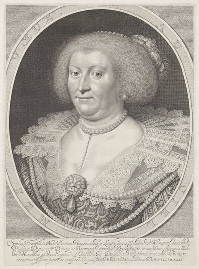 Portrait of Sophia Hedwig of Brunswick-Wolfenbüttel by Willem Jacobsz Delff