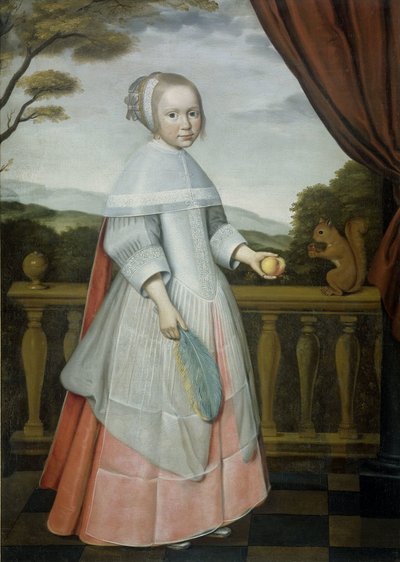Portrait of Elisabeth van Oosten (1660-1714), as a Child by Willem Jansz. Ploy (attributed to)