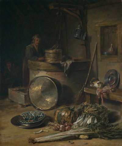 Peasant Interior with Woman at a Well, c.1642-43 by Willem Kalf