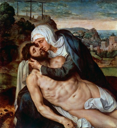 Lamentation over dead Christ by Willem Key