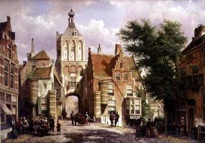 The Binnenpoort of Culemborgh by Willem Koekkoek