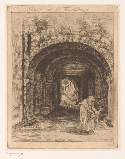 Entrance Gate of the Wartburg in Eisenach by Willem Linnig (II)