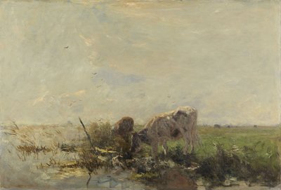 Cows at a Puddle by Willem Maris