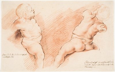 Centaur Overcome by Amor. Antique Sculpture Group. Two Studies of Amor, One Seen from the Right, the Other from Behind by Willem Panneels