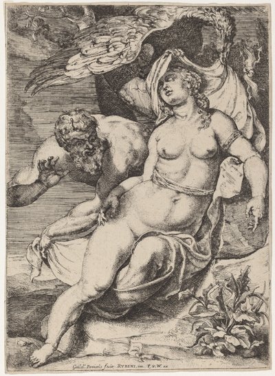 Jupiter and Antiope by Willem Panneels after Sir Peter Paul Rubens