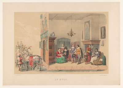 Second Group of Utrecht Masquerade in 1856 by Willem Pieter Hoevenaar