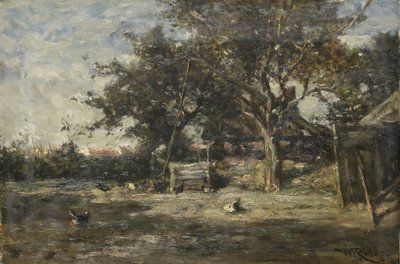 Farmyard near Noorden by Willem Roelofs (I)
