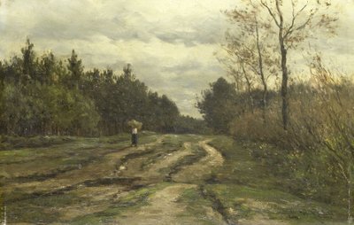 Country Road near Laren, (Province of North Holland) by Willem Roelofs (I)