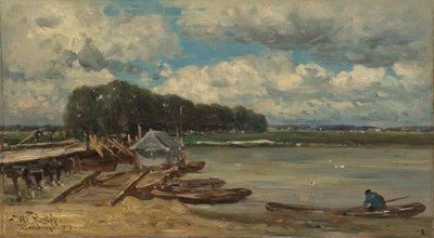 The Bridge over the IJssel at Doesburg by Willem Roelofs (I)