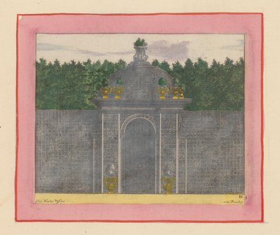 Pavilion with Lattice Dome in the Gardens of Versailles by Willem Swidde