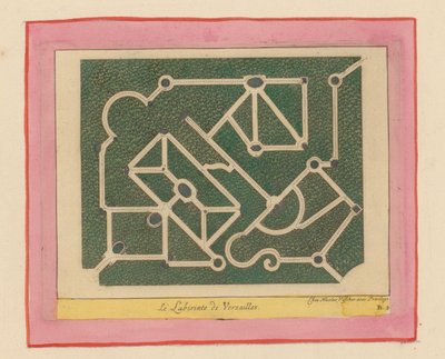 Map of the Maze at Versailles by Willem Swidde