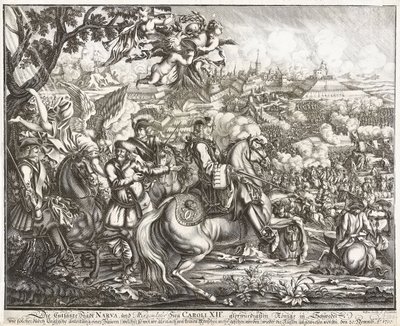 The Battle of Narva on 19 November 1700 by Willem Swidde