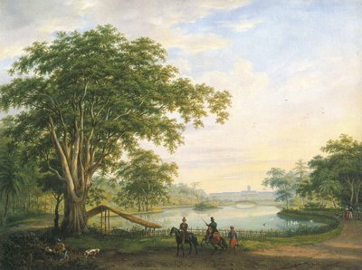 The Garden Facade of the Old Palace of the Governor-General at Buitenzorg by Willem Troost