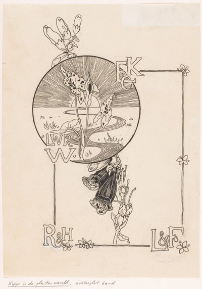 Cover Design for: Knappert, Emilie C., Glimpses into the Plant World, 1893 by Ludwig Willem Reymert Wenckebach