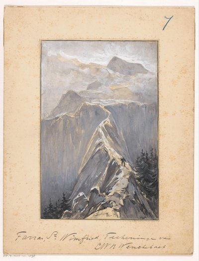 Boy Walking on a Mountain Path by Ludwig Willem Reymert Wenckebach