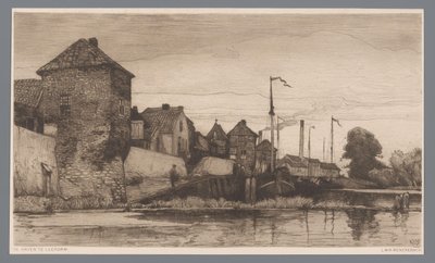 View of the Harbor of Leerdam by Willem Wenckebach