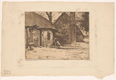 Farm with Barn in Brabant by Willem Witsen (signed by artist)