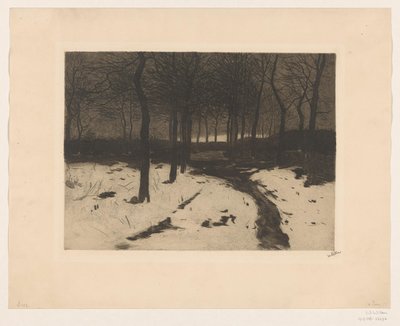 Forest Path in Ewijkshoeve by Willem Witsen (signed by artist)