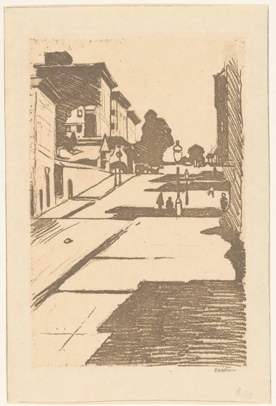 View of Maison Street and the Fairmont Hotel in San Francisco by Willem Witsen (signed by artist)