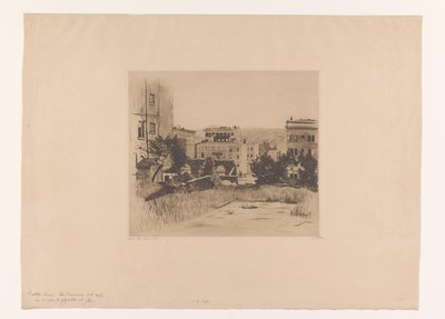 View of Sutter Street in San Francisco by Willem Witsen (signed by artist)
