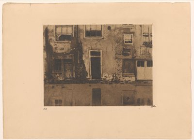 View of the Rear of the Zeedijk in Amsterdam by Willem Witsen (signed by artist)