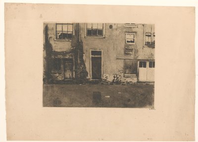 View of the Rear of the Zeedijk in Amsterdam by Willem Witsen (signed by artist)