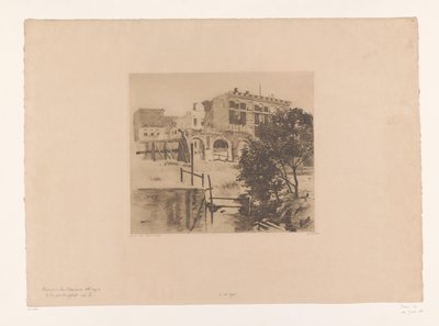 View of a Ruin in San Francisco by Willem Witsen (signed by artist)