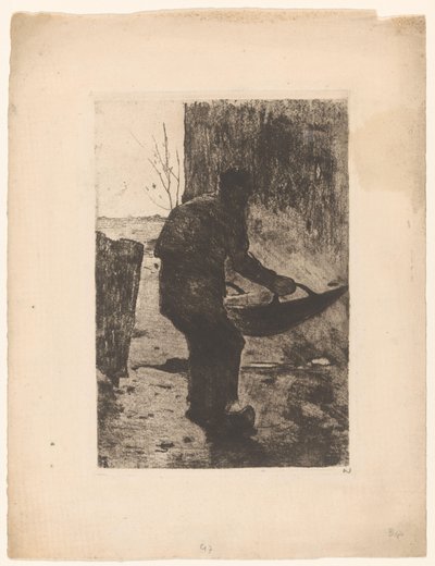 Man Winnowing by Willem Witsen (signed by artist)