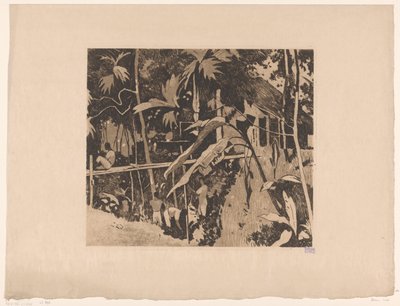 Vegetation and a Narrow Bridge in Buitenzorg by Willem Arnoldus Witsen