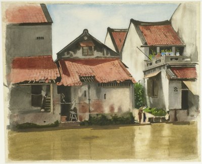 Lower Town Batavia by Willem Arnoldus Witsen