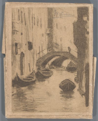 Bridge over the Rio di San Toma, Venice by Willem Arnoldus Witsen