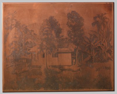 Buitenzorg, House with Volcano in the Background by Willem Arnoldus Witsen