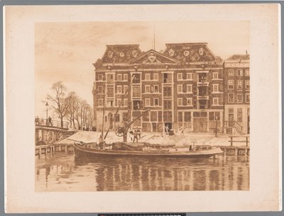 View of the Facade of the WIC Warehouse from Oudeschans by Willem Arnoldus Witsen