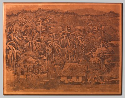View of Houses and Vegetation in Buitenzorg by Willem Arnoldus Witsen