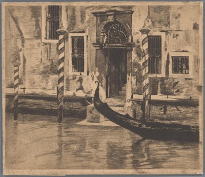 Gondola Approaching in the Grand Canal, Venice by Willem Arnoldus Witsen