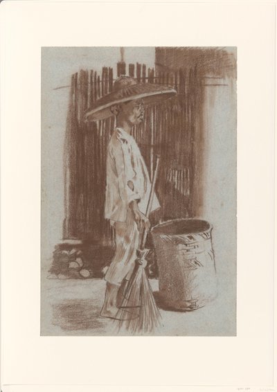 Indonesian Street Sweeper by Willem Arnoldus Witsen