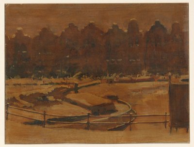 Warehouses on an Amsterdam Quay in the Snow by Willem Arnoldus Witsen