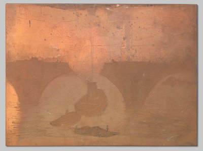 Tugboat in Front of Waterloo Bridge in London by Willem Arnoldus Witsen