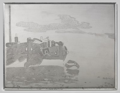 Two barges by Willem Arnoldus Witsen