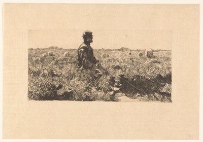 Seated shepherd by Willem Witsen
